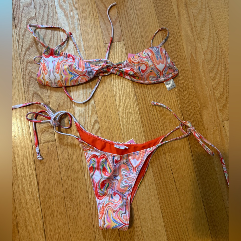 Strawberry milk mob bikini set